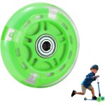 Roue trottinette, roue trotinette freestyle de 80mm avec 3 lumires led clignotantes, roue de trottinette ...