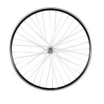 Roue vtc 28  ar ecrou axe plein jante noir mach1 er10. moy. miche a visser 5 / 6 / 7v v - brak 36t