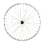 Roue vtt 24  ar blocage k7 jante argent mach1 m110. moyeu shimano tx500 v - brake 8 / 9 / 10v