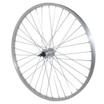 Roue vtt 26 arriere alu moy alu axe plein roue libre 7 - 6v. (vendu avec ecrou 10x100)