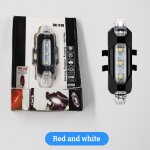 Rouge et blanc - ensemble de lampes avant et arrière de vélo, rechargeables, lampe de poche ultralégère, ... Rouge et blanc - ensemble de lampes avant et arrière de vélo, rechargeables, lampe de poche ultralégère, ...