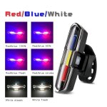 Rouge bleu blanc - eclairage led avant et arrière pour vélo, a recharge usb, batterie lithium, lampe ... Rouge bleu blanc - eclairage led avant et arrière pour vélo, a recharge usb, batterie lithium, lampe ...