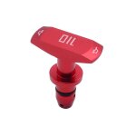 Rouge poign�e de traction universelle pour huile de moteur de voiture, 1 pi�ce, billette en aluminium, ...