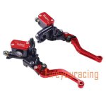 Rouge qiaofufu  poign�e de pompe de frein pour moto, 22mm, voiture electrique, frein a disque avec ...