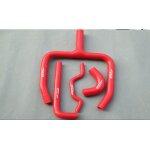 Rouge silicone radiateur tuyau y pour 2009 - 2016 kawasaki kx250f kx250 2009 2010 2011 2012 2013 2014 ...