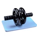 Rouleau ab antidrapant avec tapis, roue abdominale a la maison, entraneur musculaire pour bras, taille, ...
