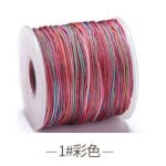 Rouleau de fil de p�che tress� en nylon, couleur d�grad�e, 120 m / rouleau, pour macram�, bracelet tiss�, ...