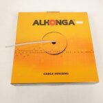 Rouleau de gaine standard fil plat 26 / 10 look inox tress aviation pour moto Ø5