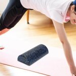 Rouleau en mousse demi - rond pour le cou, colonne de yoga portable, massage des pieds et des jambes ...