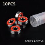 Roulements en acier inoxydable 608rs abec - 9, 10 pices, haute performance, pour scooter, skateboard, ...