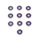 Roulements de skateboard abec 9 vitesses en acier violet, 10 pices, pour bb scooter