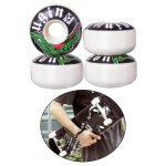 Roulettes de skateboard 100a en pu, 4 paquets, pièces de réparation de roulettes, coque extérieure Roulettes de skateboard 100a en pu, 4 paquets, pièces de réparation de roulettes, coque extérieure
