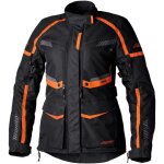 Rst maverick evo veste textile de moto pour dames, noir - orange, taille xs pour hommes
