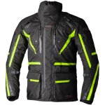 Rst pro series paragon 7 blouson textile de moto, noir - jaune, taille l pour hommes