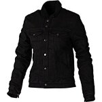 Rst sherpa denim veste textile de moto pour dames, noir, taille m pour femmes