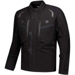 Rusty stitches kane veste textile de moto imperm�able, noir, taille xl pour hommes