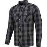Rusty stitches neil v2 chemise de moto, noir - gris, taille l pour hommes