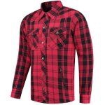 Rusty stitches super neil v2 chemise de moto, noir - rouge, taille 6xl pour hommes