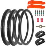 Rutu 2pcs pneu vlo pliant 26x2. 35 avec chambre a air, pneu hybride pour vlos de plage et cruisers. ...