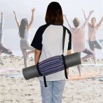 Sac a bandoulire portable de yoga, tapis de sport, fitness, style ethnique, avec boucle rglable