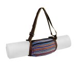 Sac a bandoulire portable de yoga, tapis de sport, fitness, style ethnique, avec boucle rglable