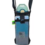 Sac de bouteille d'eau en maille avec sangle réglable, sangle initiée, echarpe portable, tasse de voyage, ... Sac de bouteille d'eau en maille avec sangle réglable, sangle initiée, echarpe portable, tasse de voyage, ...