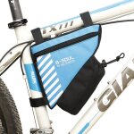 Avec sac de bouteille - sac triangulaire etanche pour cadre avant de v�lo, sacoche pour tube sup�rieur ...