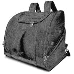 Sac de chaussures de ski extérieur noir 2 poches bandoulière Sac de chaussures de ski extérieur noir 2 poches bandoulière