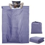 Intirilife sac de couchage en violet fonc - 115 cm x 210 cm sac de couchage de hutte mince en polyester ...