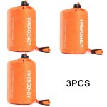 Sac de couchage de camping l�ger, 3 pi�ces, conteneur de rangement d'urgence, etanche, survie en plein ...