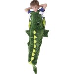 Sac de couchage en flanelle douce et epaisse pour enfants, motif queue de crocodile, couverture chaude ... Sac de couchage en flanelle douce et epaisse pour enfants, motif queue de crocodile, couverture chaude ...