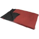 Sac de couchage - kampa - lucerne 8 - 2 personnes - 2, 25 m x 1, 5 m - rouge