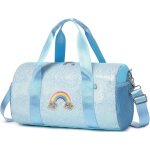 Sac de danse classique fille pailleté sac de sport enfant duffle bag pour enfants arc en ciel bleu Sac de danse classique fille pailleté sac de sport enfant duffle bag pour enfants arc en ciel bleu