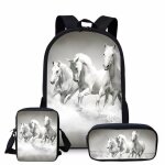 Sac a dos imprimé cheval pour enfant et adolescent cartable d'école pour fille #b Sac a dos imprimé cheval pour enfant et adolescent cartable d'école pour fille #b
