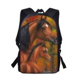 Sac a dos imprimé cheval pour enfant et adolescent cartable d'école pour fille #w Sac a dos imprimé cheval pour enfant et adolescent cartable d'école pour fille #w