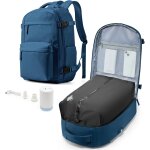 Sac a dos sous vide de voyage cabine avion avec pompe - sac de compression avec airbag, port usb, bagage ...