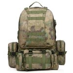 Sac a dos de sac a dos de sports de plein air en nylon militaire 50l pour le camping, randonn�e, etc. ...