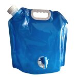 Sac a eau portable pliable avec robinet, sac de rangement d'eau de voiture, seau sac d'eau d'urgence, ...