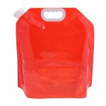 Sac d'eau potable transparent pliable de 5l, sac de rangement pour sports de plein air randonne