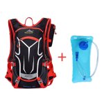 Sac d'eau rouge - sac a dos etanche pour vlo, pour activits en plein air, vtt, camping, randonne, ...
