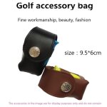 Sac d'emballage pour balle de golf portable, petite taille, en cuir délicat, petit accessoire de golf ... Sac d'emballage pour balle de golf portable, petite taille, en cuir délicat, petit accessoire de golf ...