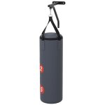 Sac de frappe boxe - support mural, crochet pivotant, gants, bandes inclus - a remplir - acier pu rouge ...