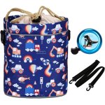 Sac de guidon pour enfants avec fixation stable, panier de vlo avant avec bandes rflchissantes pour ...