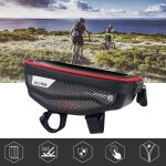 Sac de guidon etanche a la pluie pour vtt et v�lo, etui de t�l�phone a ecran tactile, coque dure et durable ...