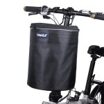 Sac de guidon de vlo avec sac avant de vlo pliable, avec sangle rflchissante, pour le shopping, scooters, ...