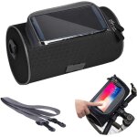 Sac de guidon de vlo impermable, sacoche cadre vlo grande capacit avec ecran tactile transparent ...