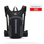 Sac noir - sac a dos pliable 10l, etanche, avec sac a eau, pour cyclisme, voyage, plein air, vtt, randonn�e, ...