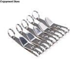 Sac a outils en acier inoxydable, 5 pi�ces / lot, clip de suspension avec mousqueton porte - cl�s, 38x7x1mm ...