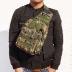 Sac de poitrine en plein air pour hommes, sac a bandoulire tactique, sac a dos a bandoulire 900d oxford ...