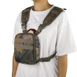 Sac de rangement 2 couleurs sac de poitrine pour appareil photo portable sac lger en tissu oxford imprim ...
